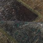 Design carpet green Patchwork 167x240 living room carpet