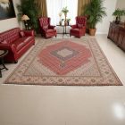 Large rug Tabriz 245x355 handmade iranian carpet for Living room