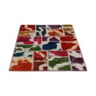 Design carpet multicolour Patchwork 100x145 living room carpet