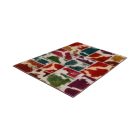 Design carpet multicolour Patchwork 100x145 living room carpet