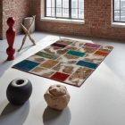 Design carpet multicolour Patchwork 100x145 living room carpet