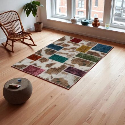 Design carpet multicolour Patchwork 100x145 living room carpet