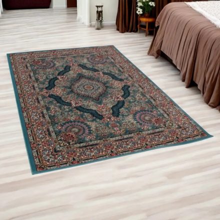 Persian carpet blue TABRIZ 140x200 quality rug made of acrylic