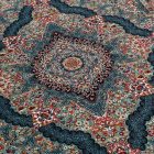 Persian rug blue TABRIZ 160x230 luxury living room carpet of acrylic