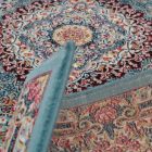 Persian rug blue TABRIZ 160x230 luxury living room carpet of acrylic