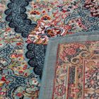 Persian rug blue TABRIZ 160x230 luxury living room carpet of acrylic