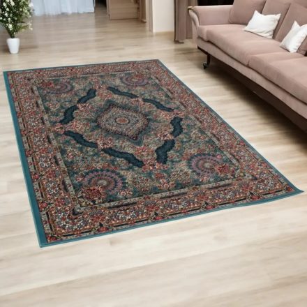 Persian rug blue TABRIZ 200x300 quality living room carpet of acrylic
