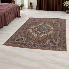   Persian rug brown MEDALION 140x200 High quality acrylic carpet