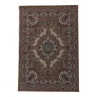 Persian carpet brown MEDALION 160x230 quality living room rug of acrylic