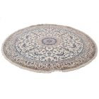 Round rug Nain 223x230 Persian handmade carpet for the hallway