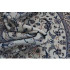 Round rug Nain 223x230 Persian handmade carpet for the hallway
