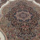 Persian carpet brown KERMAN 200x300 quality living room rug of acrylic