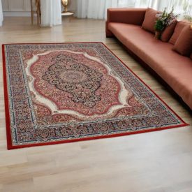   Persian carpet red MEDALION 200x300 exclusive living room rug of acrylic