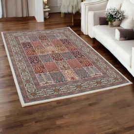 Persian rug cream KHESHTI 160x230 luxury living room carpet in acrylic