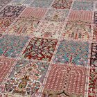 Persian rug red KHESHTI 140x200 luxury carpet of acrylic