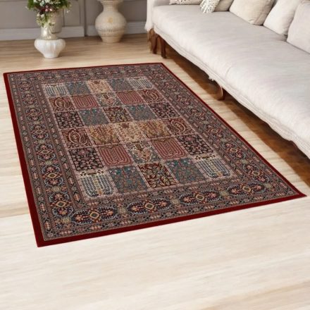 Acrylic rug with Kheshti pattern - burgundy 160x230