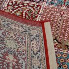 Persian carpet red KHESHTI 160x230 exclusive living room carpet of acrylic