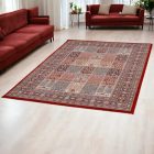 Persian rug red KHESHTI 200x300 exclusive living room carpet of acrylic