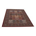 Persian rug red KHESHTI 200x300 exclusive living room carpet of acrylic