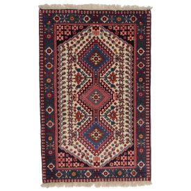 Iranian carpet Yalahmeh 83x128 handmade persian carpet