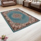 Persian carpet turquoise Tabriz 160x230 quality living room rug of acrylic