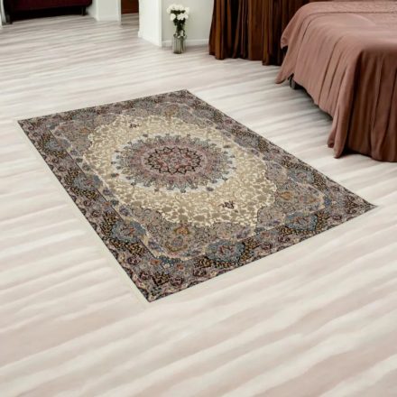 Persian carpet Isfahan beige 140x200 premium quality acrylic rug