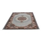 Persian rug grey Tabriz 140x200 exclusive carpet made of acrylic