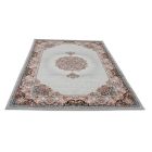 Persian rug grey Tabriz 140x200 exclusive carpet made of acrylic