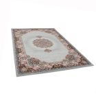 Persian rug grey Tabriz 140x200 exclusive carpet made of acrylic