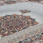 Persian rug grey Tabriz 140x200 exclusive carpet made of acrylic