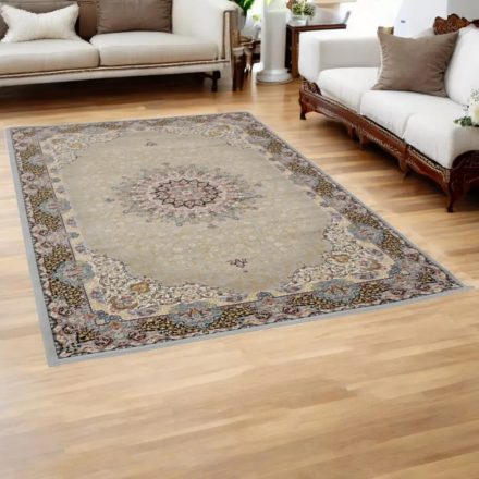 Persian rug grey KERMAN 160x230 luxury living room carpet in acrylic