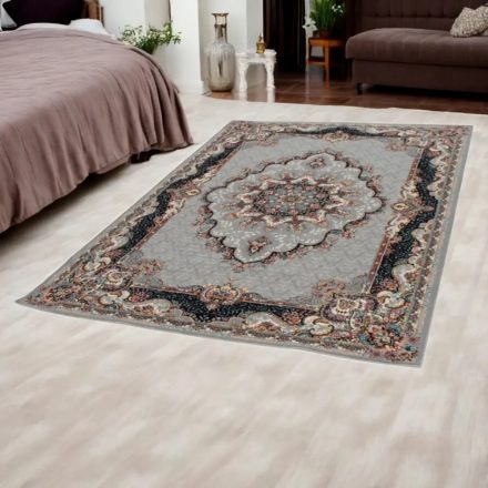 Persian rug grey TABRIZ 140x200 exclusive carpet made of acrylic