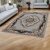 Persian carpet grey TABRIZ 160x230 exclusive living room rug of acrylic