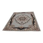 Persian carpet grey TABRIZ 160x230 exclusive living room rug of acrylic
