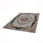 Acrylic rug with Tabriz pattern – grey 160x230