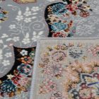 Persian carpet grey TABRIZ 160x230 exclusive living room rug of acrylic
