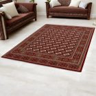 Acrylic carpet with Bokhara pattern - burgundy 160x230