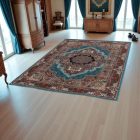 Persian rug blue TABRIZ 140x200 High quality acrylic carpet