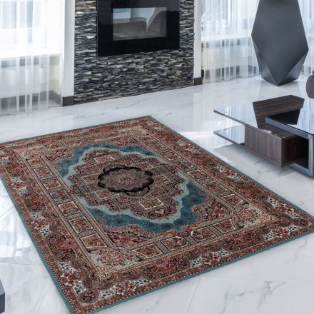 Persian carpet blue 140x200 premium machine-made persian rug