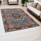 Persian rug blue TABRIZ 160x230 luxury living room carpet in acrylic