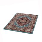 Persian carpet blue 80x120 premium machine-made persian rug