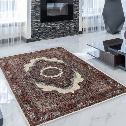 Persian carpet beige 140x200 premium machine-made persian rug