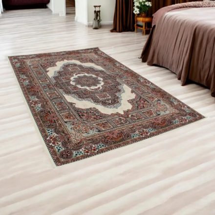 Persian carpet beige TABRIZ 140x200 quality rug made of acrylic