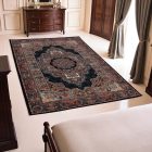 Persian carpet blue Tabriz 140x200 exclusive rug made of acrylic