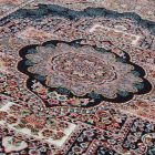 Persian carpet blue Tabriz 140x200 exclusive rug made of acrylic