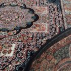 Persian carpet blue Tabriz 140x200 exclusive rug made of acrylic