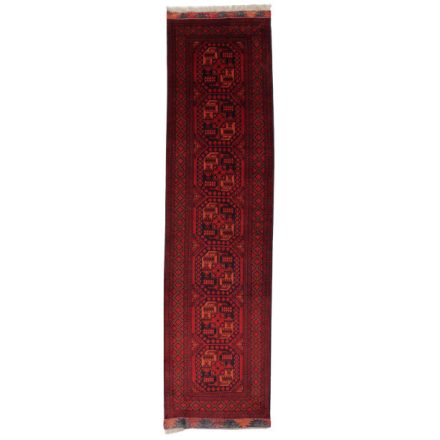 Runner carpet Aqchai 84x293 handmade Afghan wool carpet