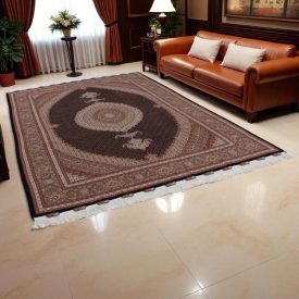 Tabriz rug 202x305 handmade persian carpet for living room