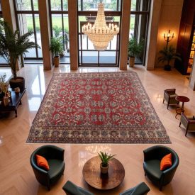 Large Kazak rug 553x416 handmade Afghan rug for living room