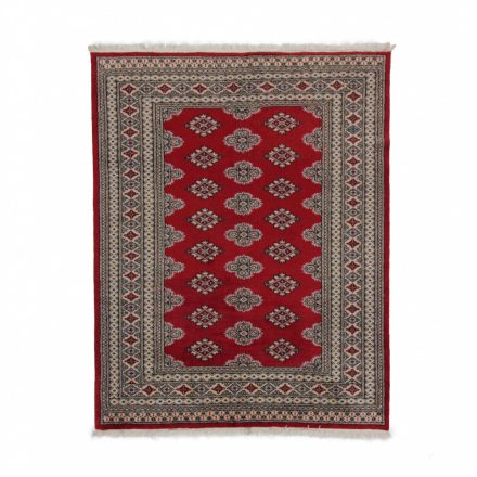Pakistani carpet burgundy Bokhara 91x62 handmade oriental wool rug